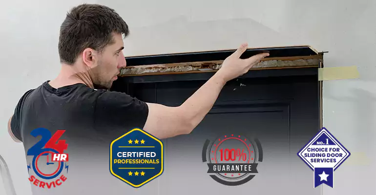 Wood Door Crack and Hole Repair in Sunny Isles Beach